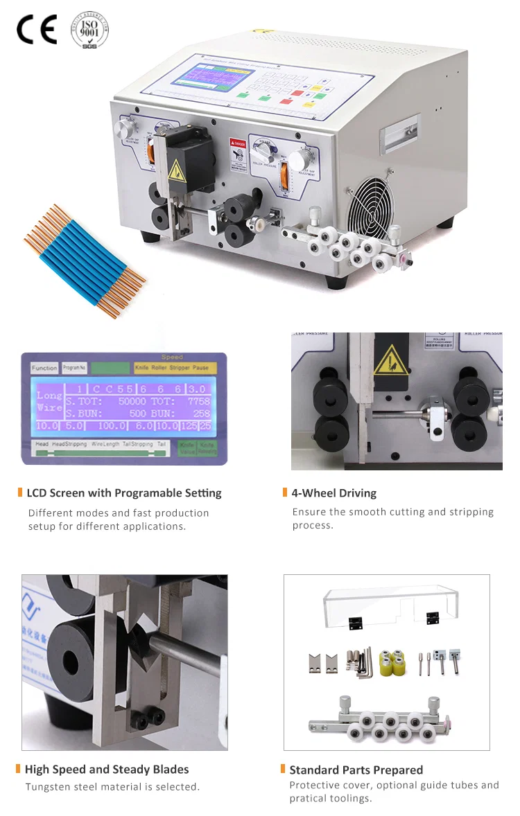 Kabelafisoleringsmaskine, trådklippemaskine, automatisk afisoleringsmaskine 