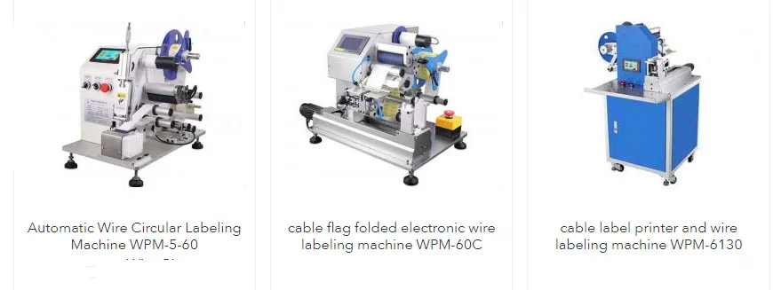 kabelmærkningsmaskiner (flag, cirkulær, fold, printmodeller) til klar, holdbar ledning/kabelmærkning for at forbedre identifikation og organisering.