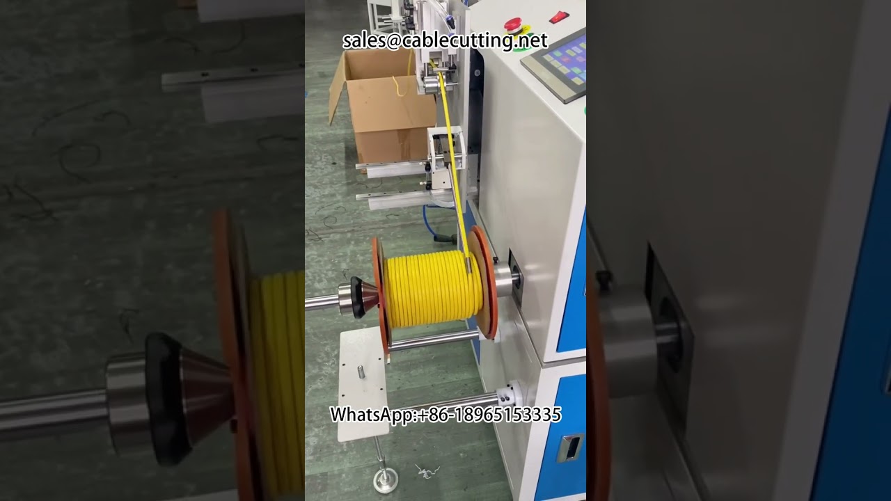 Effektiv ledningsbearbejdning og automatisk trådviklingsmaskine til kabelcoiling