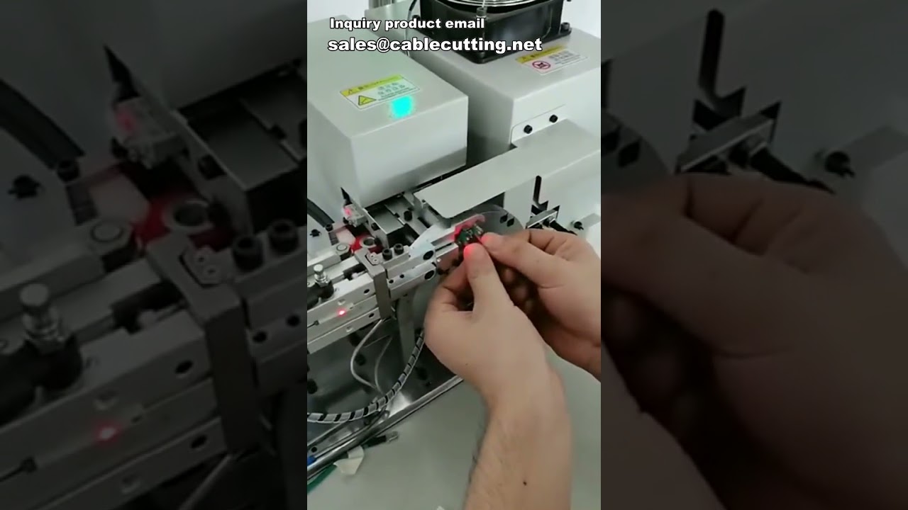 Automatisk ærmeindsætningsmaskine til ledninger – med varmekrympning