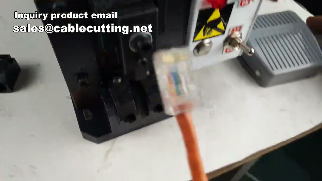 Cat6e RJ45 Støbemaskine til Netværkskabler | Krystalhovedmaskine