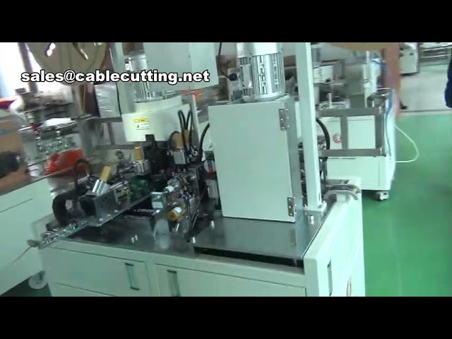 Automatisk 64-bens IDC-kabelstikpresningsmaskine, TV-antennekabelpresningsmaskine