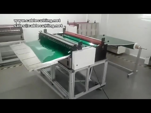 Automatisk film skæremaskine | PVC plastplade krydsskærmaskine til emballage