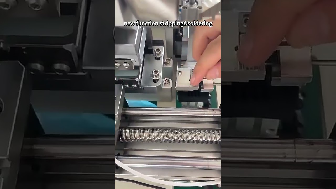 USB Type-C kabelfremstillingsmaskine | Halvautomatisk afisolering og lodning #fabrik