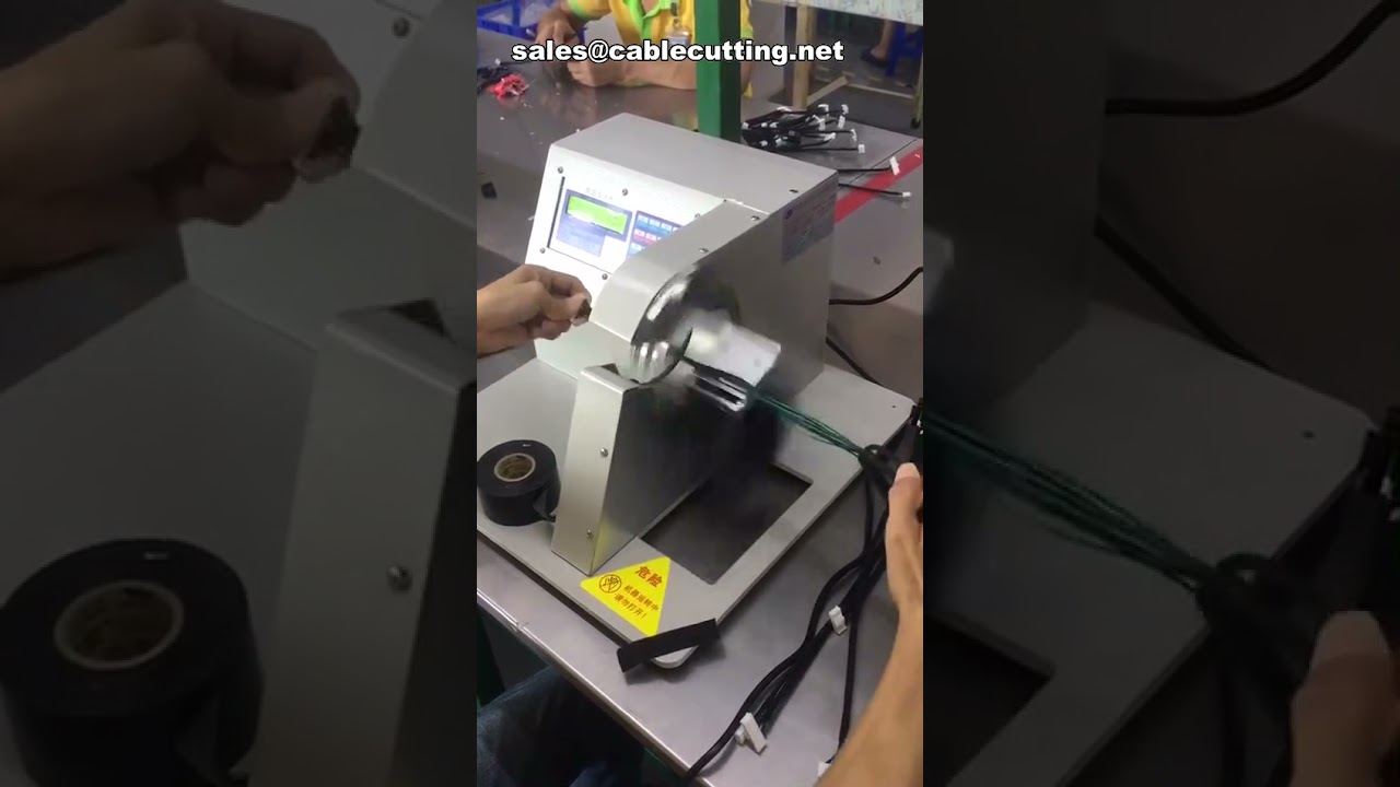 Elektrisk tapeviklingsmaskin til beskyttelse og bundtning af ledningsnet