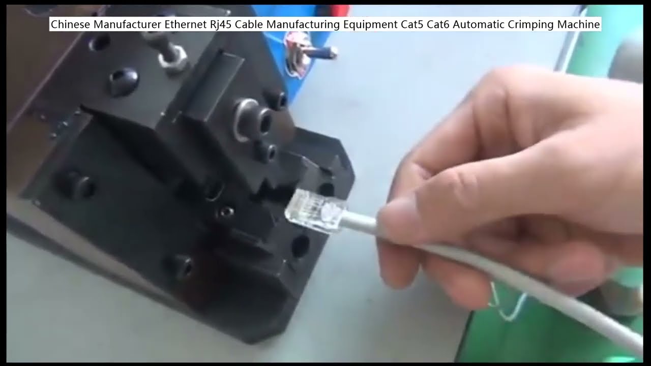 Automatisk RJ45 Crimpemaskine til Cat5 Cat6 Ethernet Kabler