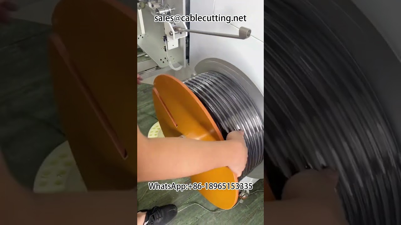PE slange oprulningsmaskine med meteroptælling, sortering og skæring #reeling machine #water hose #h