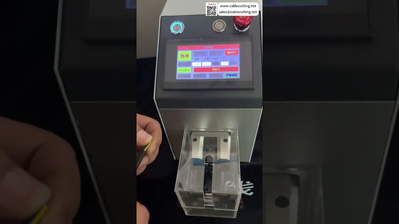 Ren pneumatisk wire-afisoleringsmaskine med brugerdefinerede outputindstillinger og fuldautomatisk processtyring